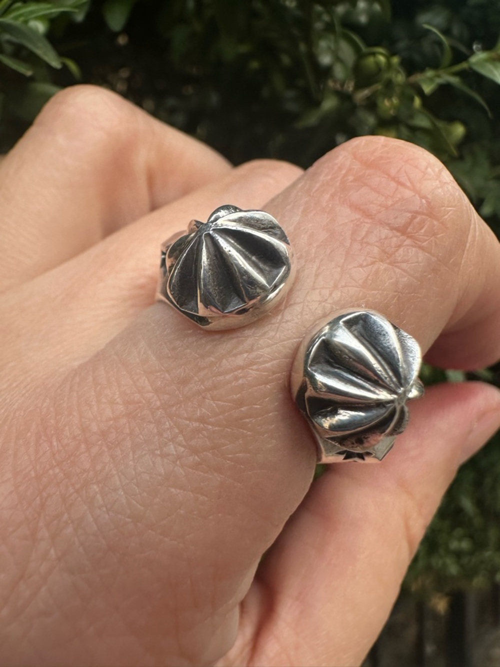 Sunshine Reeves Open Horseshoe Ring Arrows, Stars 925 Sterling Silver